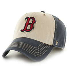 Boston Red Sox Yosemite Freshman Clean Up Adjustable Hat White/Navy | 47 brand