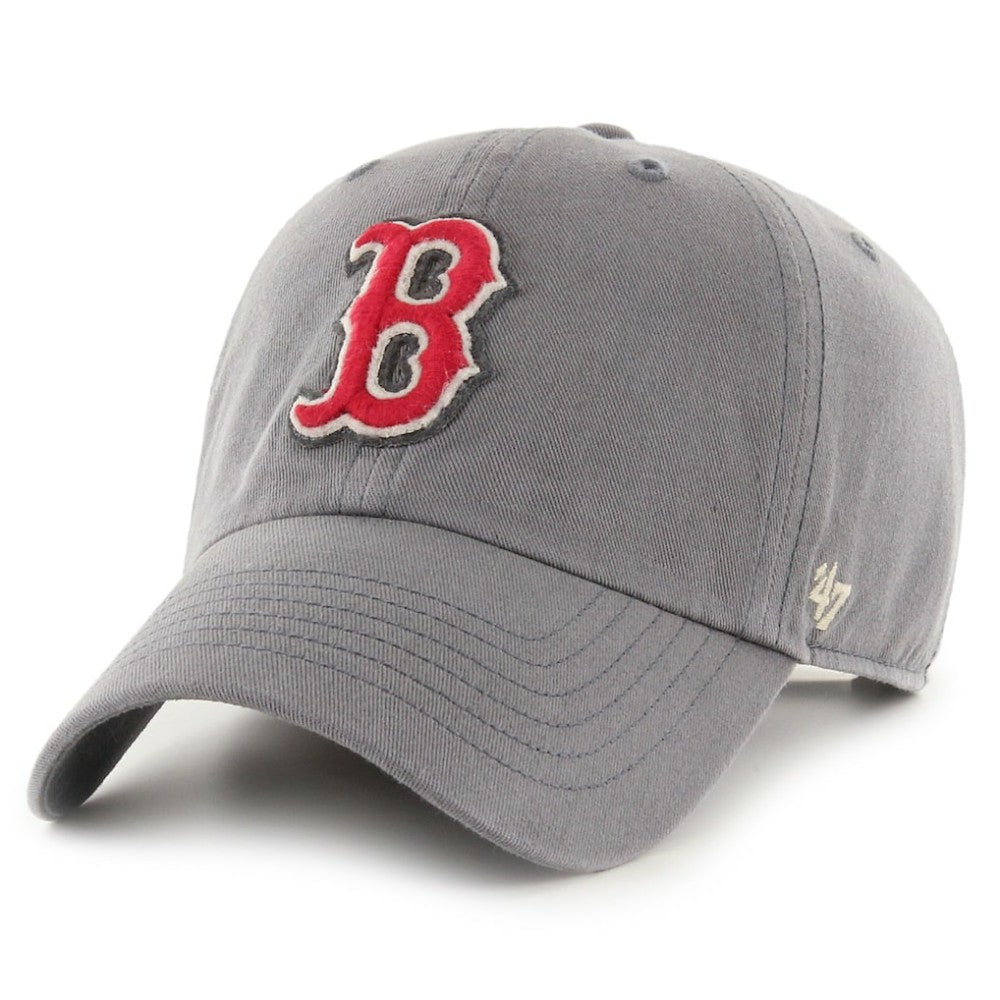 Boston Red Sox Greyhound Clean Up Adjustable Hat Gray | 47 brand