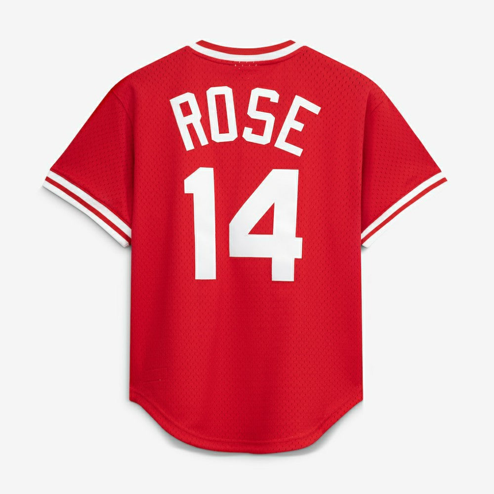 Pete Rose Cincinnati Reds Authentic Batting Practice Jersey Red | Mitchell & Ness