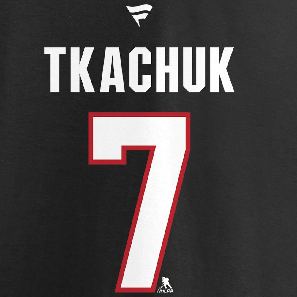 Brady Tkachuk Ottawa Senators Fanatics Authentic Stack Name & Number T-Shirt Black