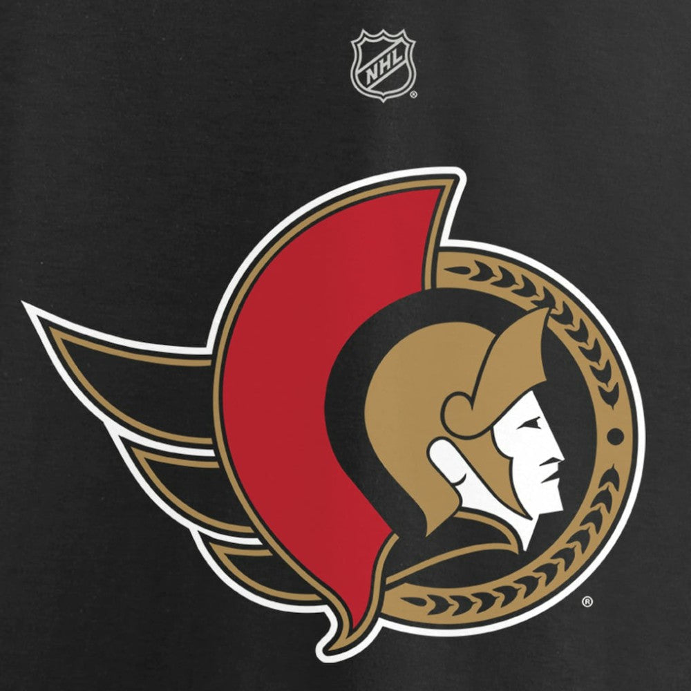Brady Tkachuk Ottawa Senators Fanatics Women's Authentic Stack Name & Number V-Neck T-Shirt Black