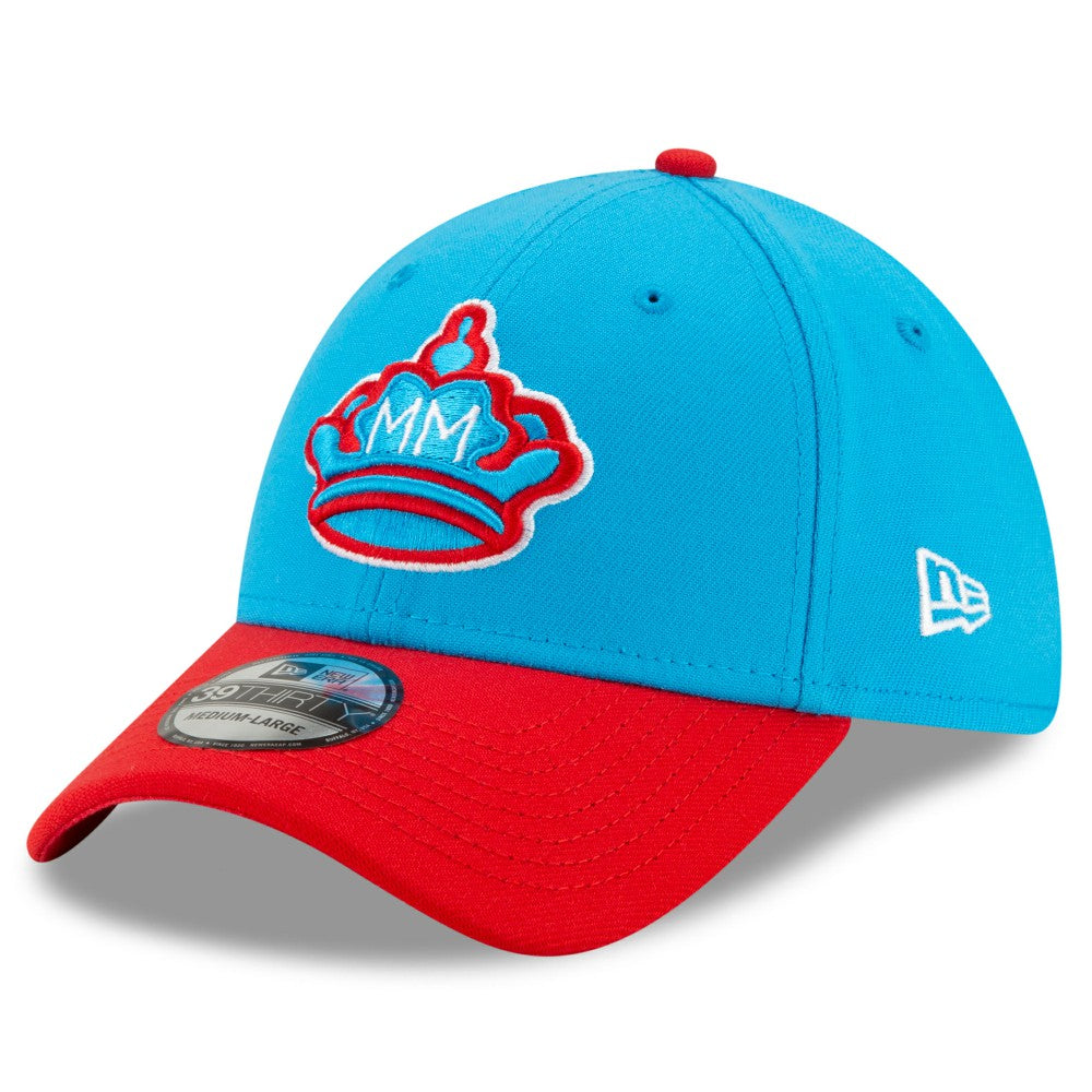 Miami Marlins 2021 City Connect 39THIRTY Flex Hat Blue/Red | New Era