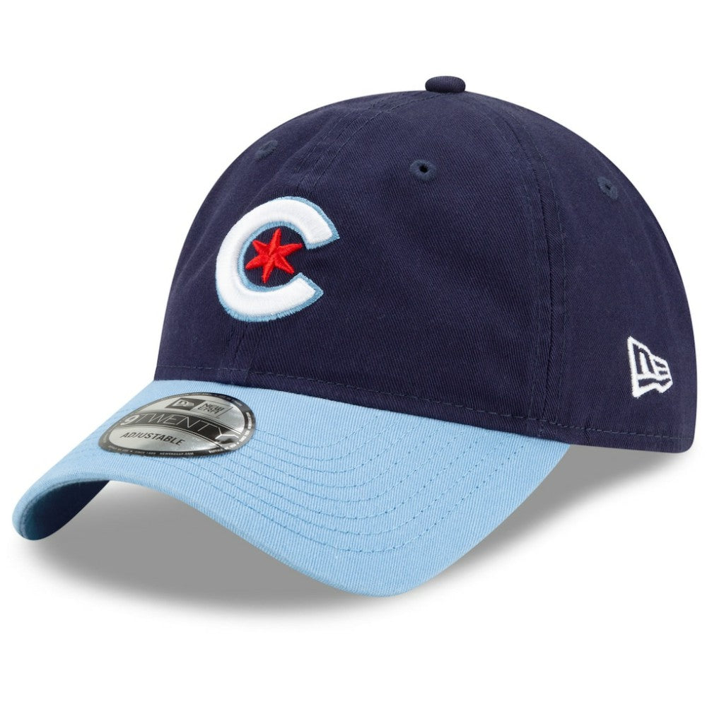Chicago Cubs 2021 City Connect 9TWENTY Adjustable Hat Navy/Light Blue | New Era
