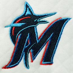 Miami Marlins Concepts Sport Women's Quilted Pullover Sweatshirt White/Cream