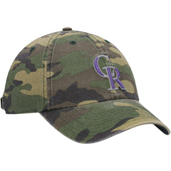 Colorado Rockies Team Clean Up Adjustable Hat Camo | 47 brand