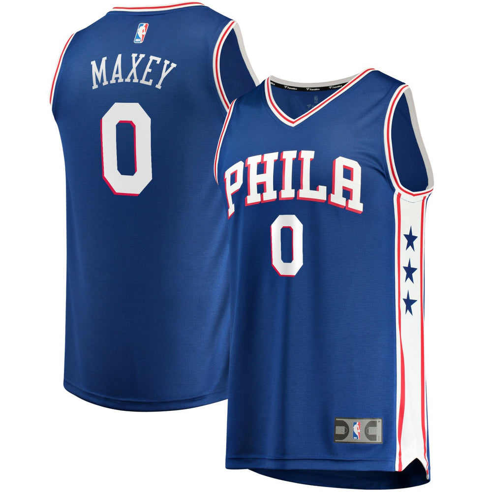 Tyrese Maxey Philadelphia 76ers Fast Replica Jersey Royal - Icon Edition