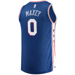 Tyrese Maxey Philadelphia 76ers Fast Replica Jersey Royal - Icon Edition