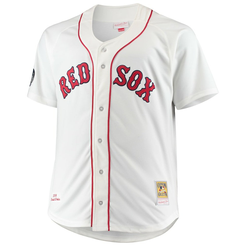 David Ortiz Boston Red Sox Big & Tall Home Authentic Player Jersey White | Mitchell & Ness