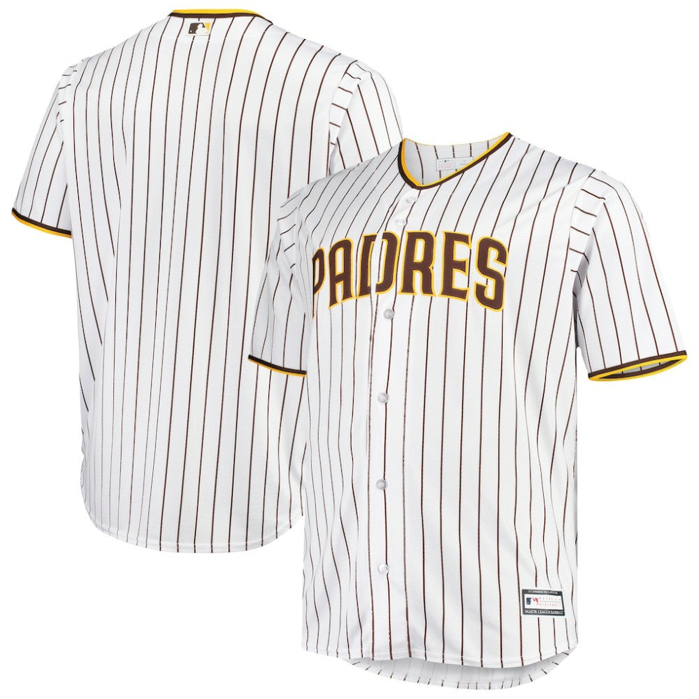 San Diego Padres Big & Tall Home Replica Team Jersey White/Brown