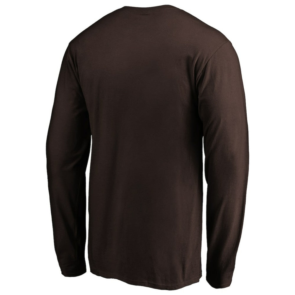 San Diego Padres Cooperstown Collection Huntington Logo Long Sleeve T-Shirt Brown
