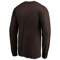 San Diego Padres Cooperstown Collection Huntington Logo Long Sleeve T-Shirt Brown