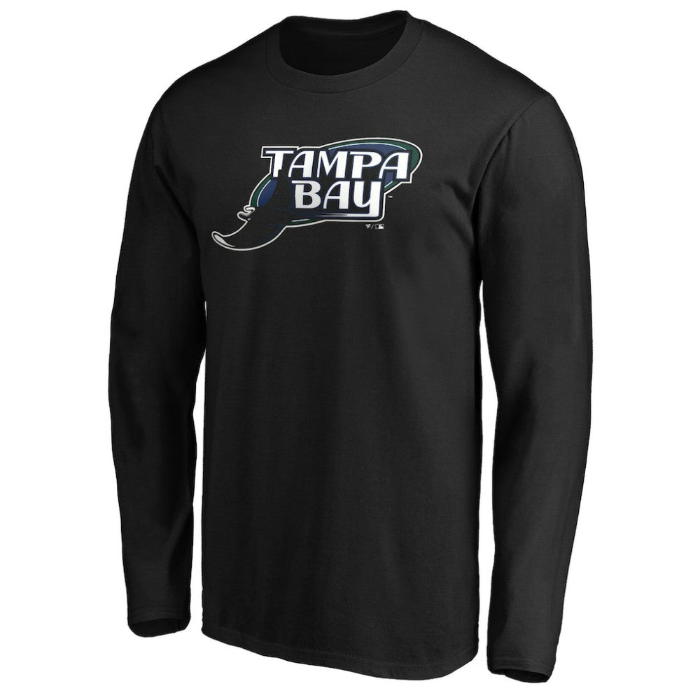 Tampa Bay Rays Cooperstown Collection Huntington Logo Long Sleeve T-Shirt Black