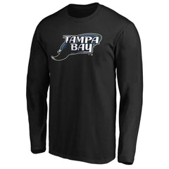 Tampa Bay Rays Cooperstown Collection Huntington Logo Long Sleeve T-Shirt Black