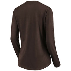 San Diego Padres Women's Core Distressed Team Long Sleeve T-Shirt Brown