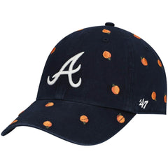 Atlanta Braves Women's Confetti Clean Up Adjustable Hat Navy | 47 brand