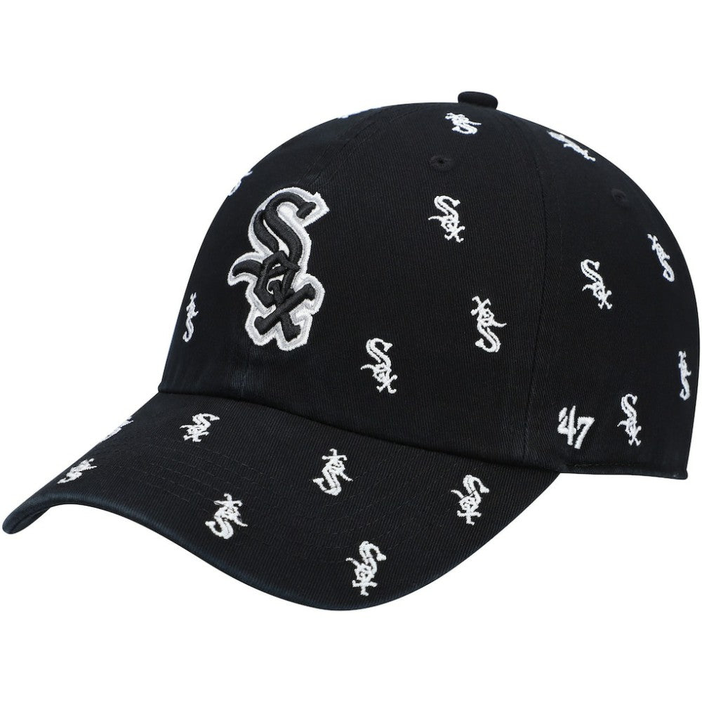 Chicago White Sox Women's Confetti Clean Up Adjustable Hat Black | 47 brand