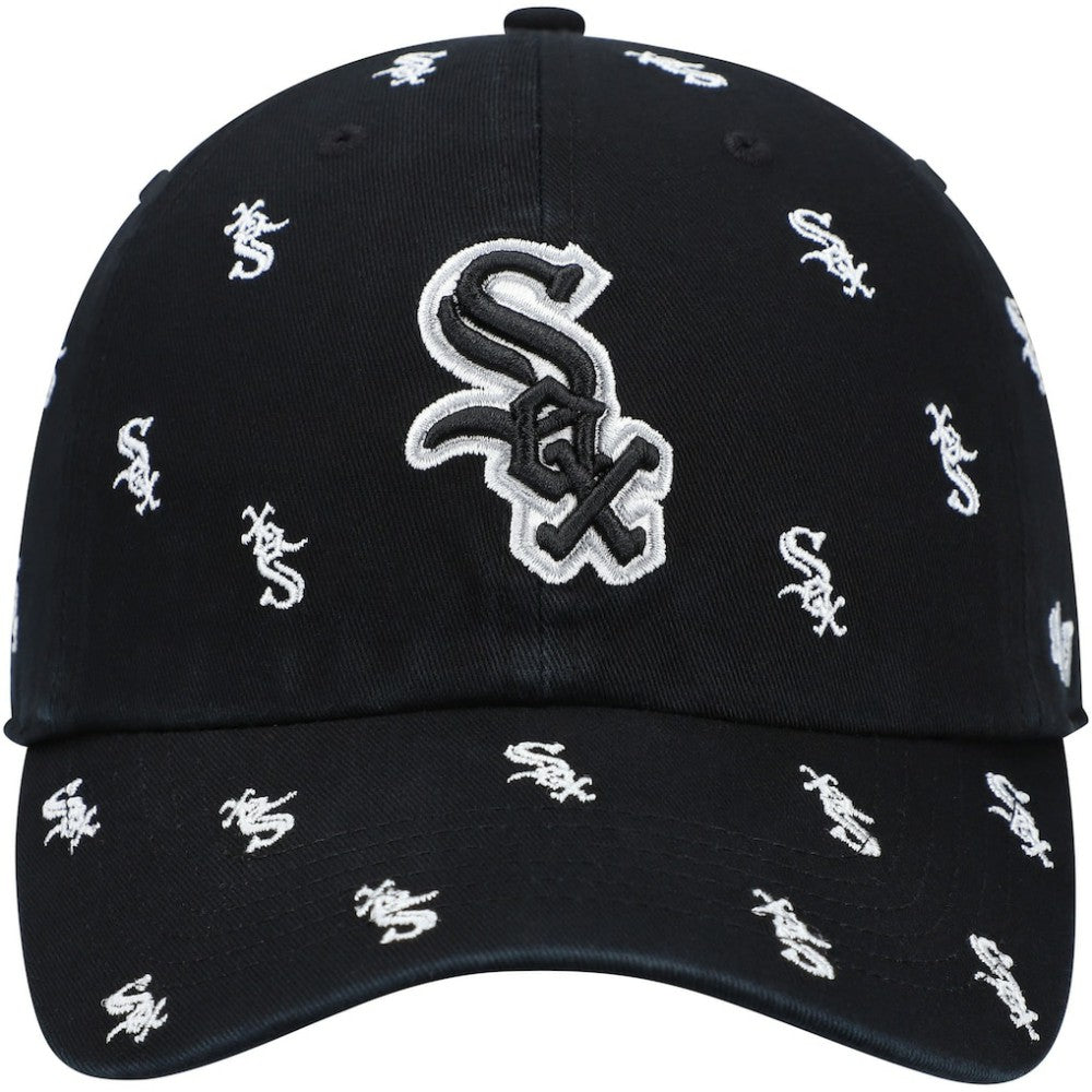 Chicago White Sox Women's Confetti Clean Up Adjustable Hat Black | 47 brand