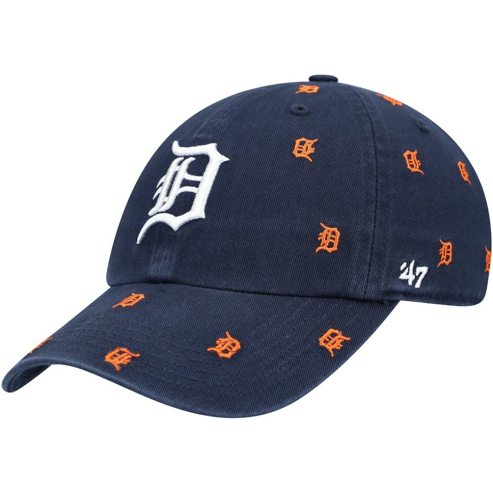 Detroit Tigers Women's Confetti Clean Up Adjustable Hat Navy | 47 brand