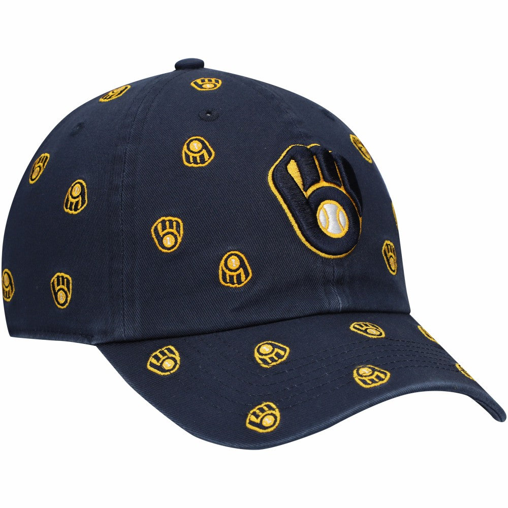 Milwaukee Brewers Women's Confetti Clean Up Adjustable Hat Navy | 47 brand