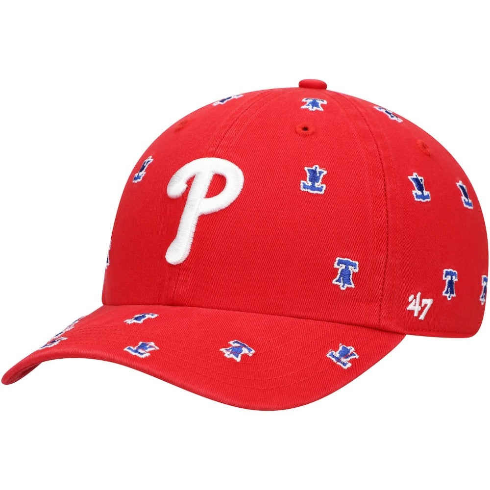 Philadelphia Phillies Women's Confetti Clean Up Adjustable Hat Red | 47 brand