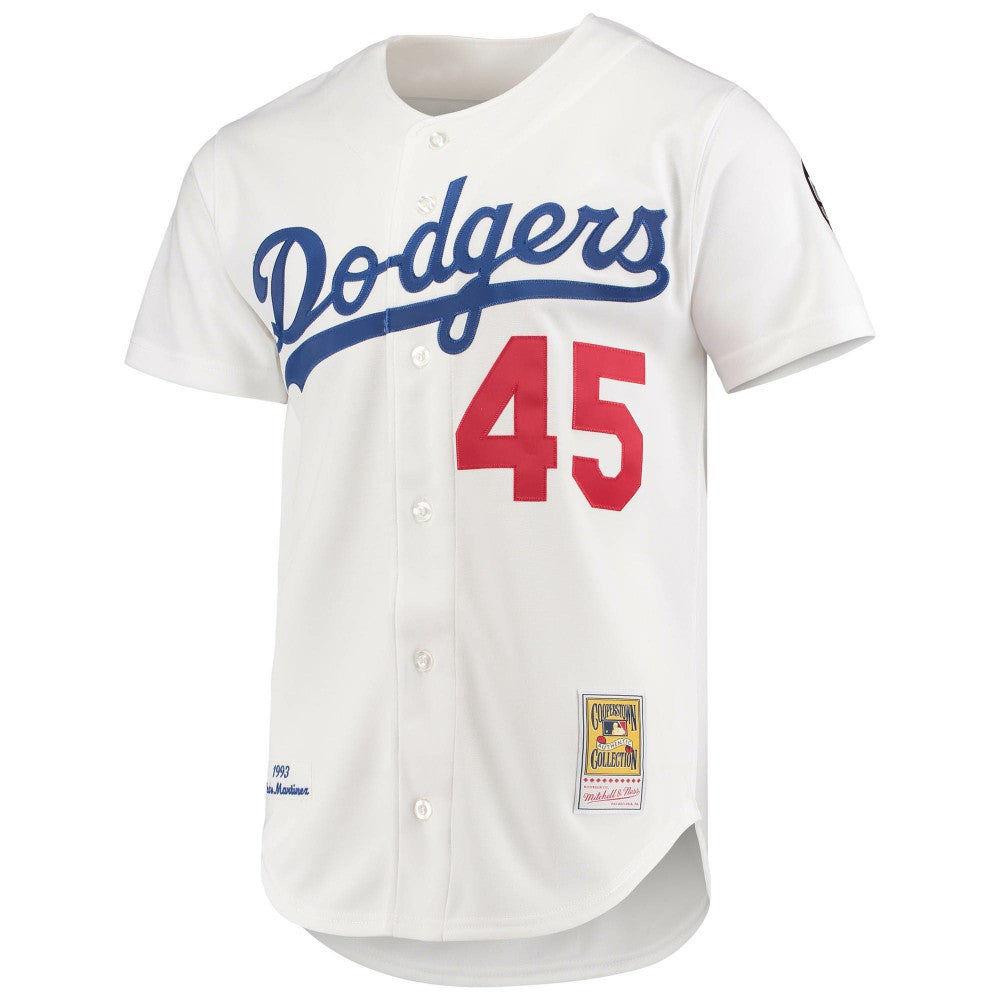 Pedro Martinez Los Angeles Dodgers 1993 Cooperstown Collection Home Authentic Jersey White | Mitchell & Ness