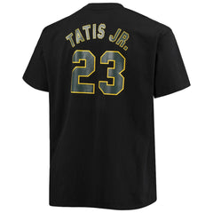 Fernando Tatis Jr. San Diego Padres Big & Tall Wordmark Name & Number T-Shirt Black