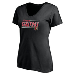 Ottawa Senators Fanatics Women's Plus Size Mascot In Bounds V-Neck T-Shirt Black