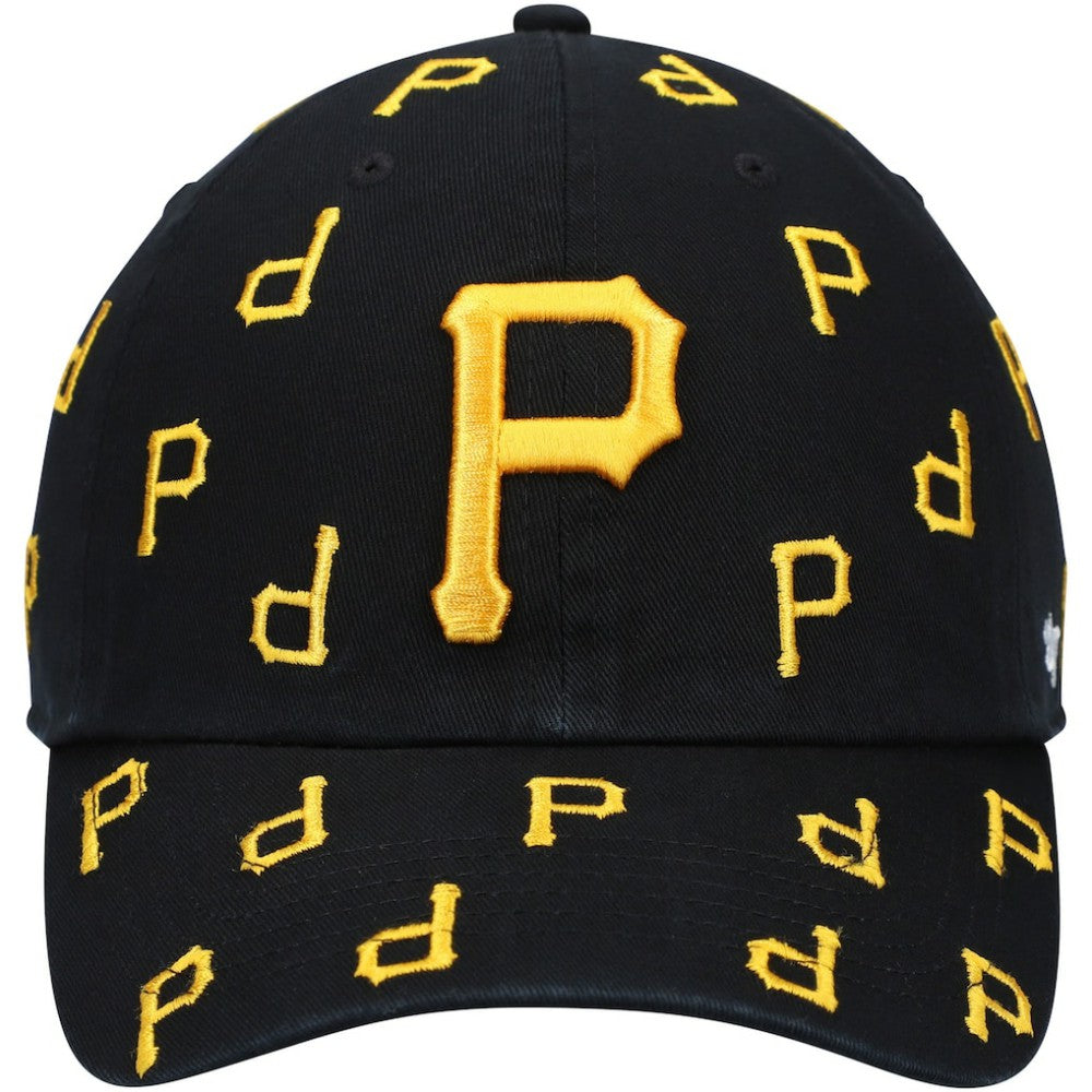 Pittsburgh Pirates Women's Confetti Clean Up Adjustable Hat Black | 47 brand