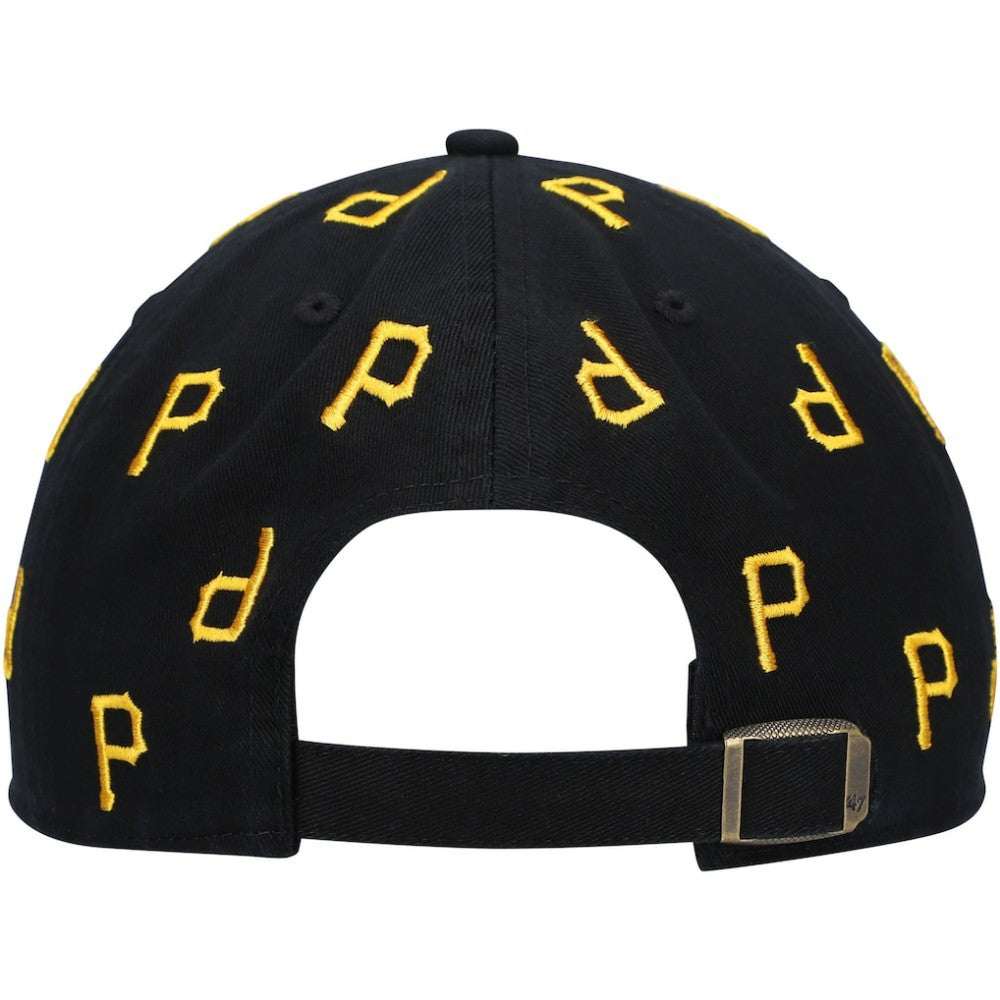 Pittsburgh Pirates Women's Confetti Clean Up Adjustable Hat Black | 47 brand