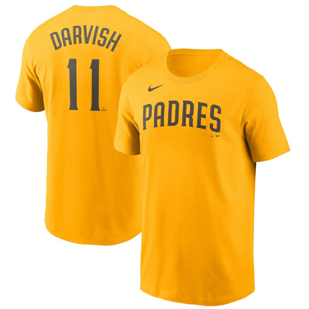 Yu Darvish San Diego Padres Name & Number T-Shirt Gold | Nike