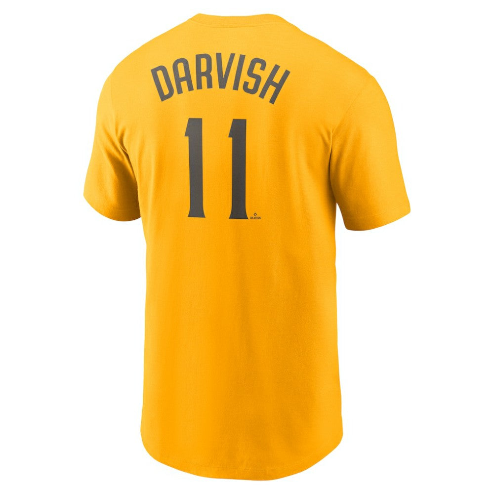Yu Darvish San Diego Padres Name & Number T-Shirt Gold | Nike