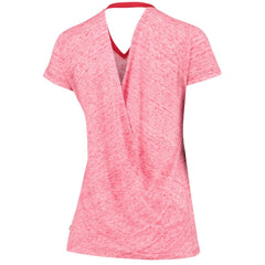 St. Louis Cardinals Touch Women's Hail Mary V-Neck Back Wrap T-Shirt Red
