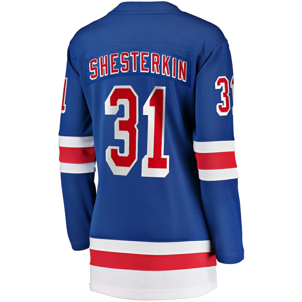 Igor Shesterkin New York Rangers Fanatics Women's Home Breakaway Jersey Blue