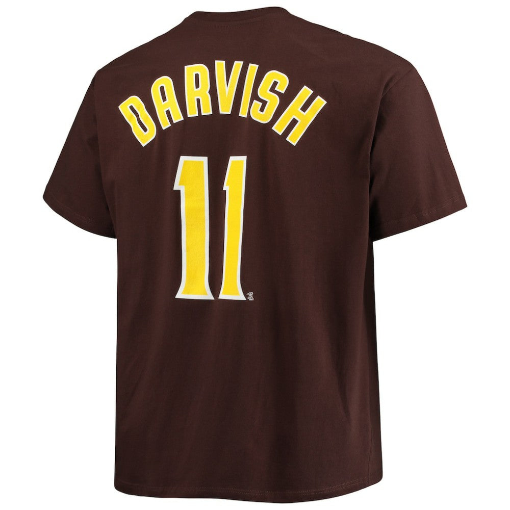 Yu Darvish San Diego Padres Big & Tall Name & Number T-Shirt Brown