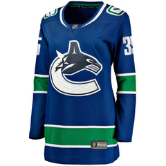 Thatcher Demko Vancouver Canucks Fanatics Women's Home Breakaway Jersey Blue