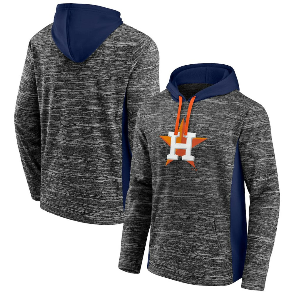Houston Astros Instant Replay Color Block Pullover Hoodie Gray/Navy