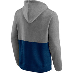Seattle Kraken Fanatics Block Party Classic Arch Signature Pullover Hoodie Heathered Gray/Deep Sea Blue