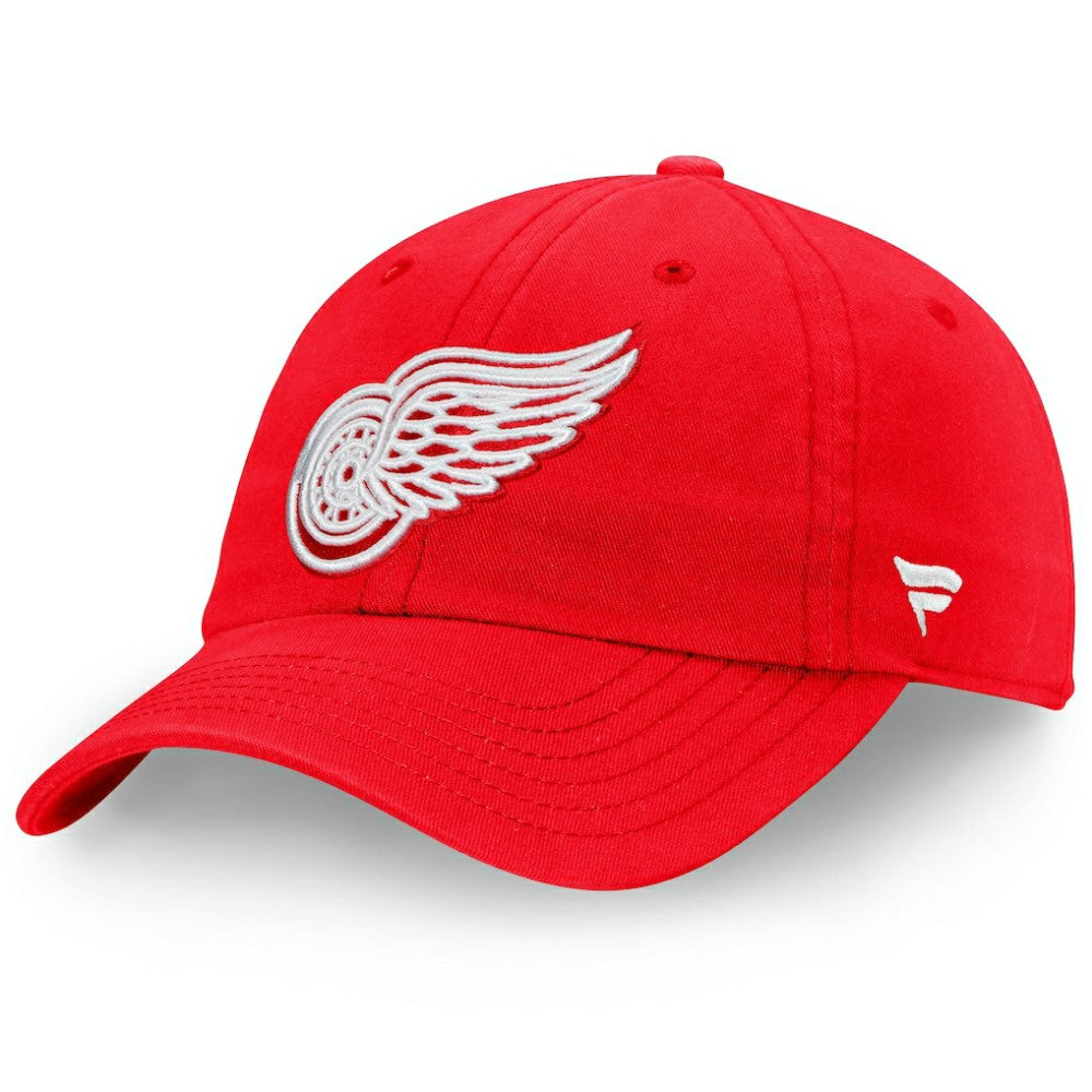 Detroit Red Wings Fanatics Core Primary Logo Adjustable Hat Red