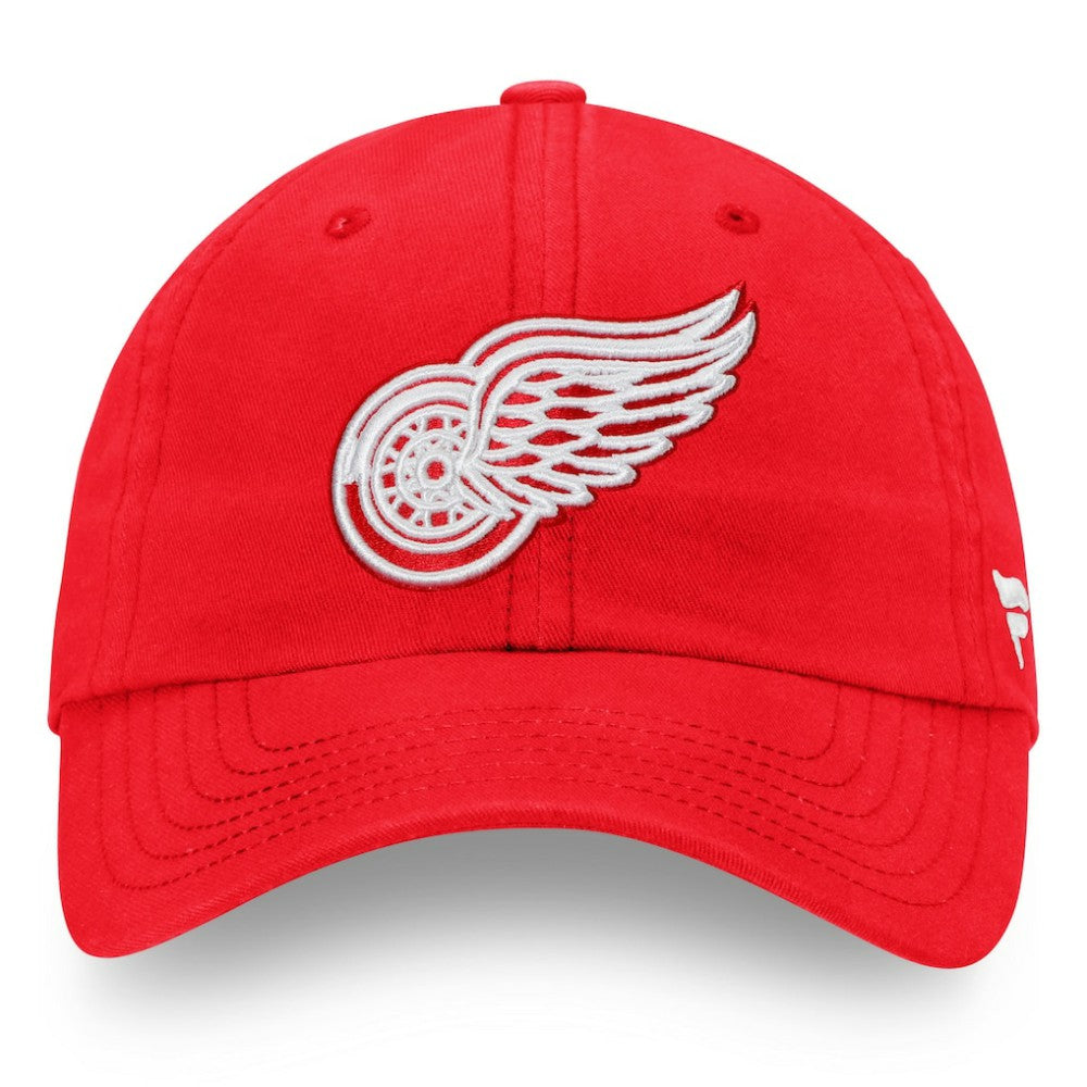 Detroit Red Wings Fanatics Core Primary Logo Adjustable Hat Red