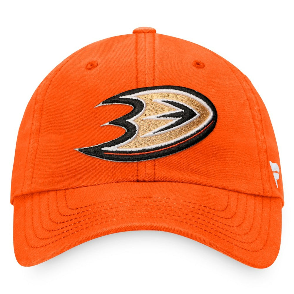 Anaheim Ducks Fanatics Core Primary Logo Adjustable Hat Orange