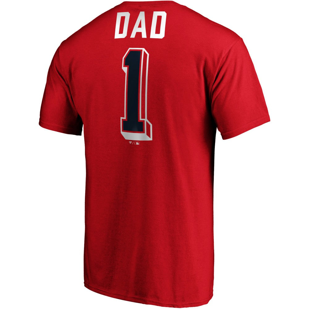 Los Angeles Angels Number One Dad Team T-Shirt Red