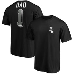 Chicago White Sox Number One Dad Team T-Shirt Black