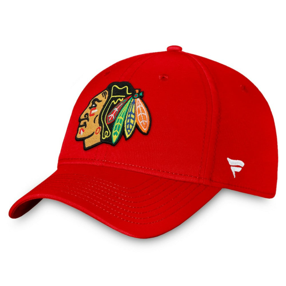 Chicago Blackhawks Fanatics Core Primary Logo Flex Hat Red