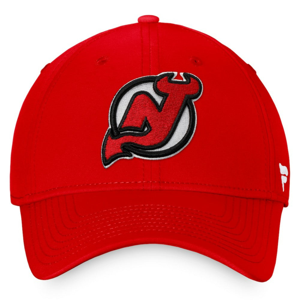 New Jersey Devils Fanatics Core Primary Logo Flex Hat Red