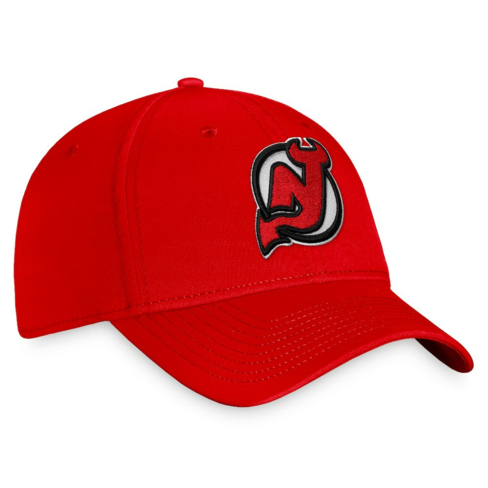 New Jersey Devils Fanatics Core Primary Logo Flex Hat Red