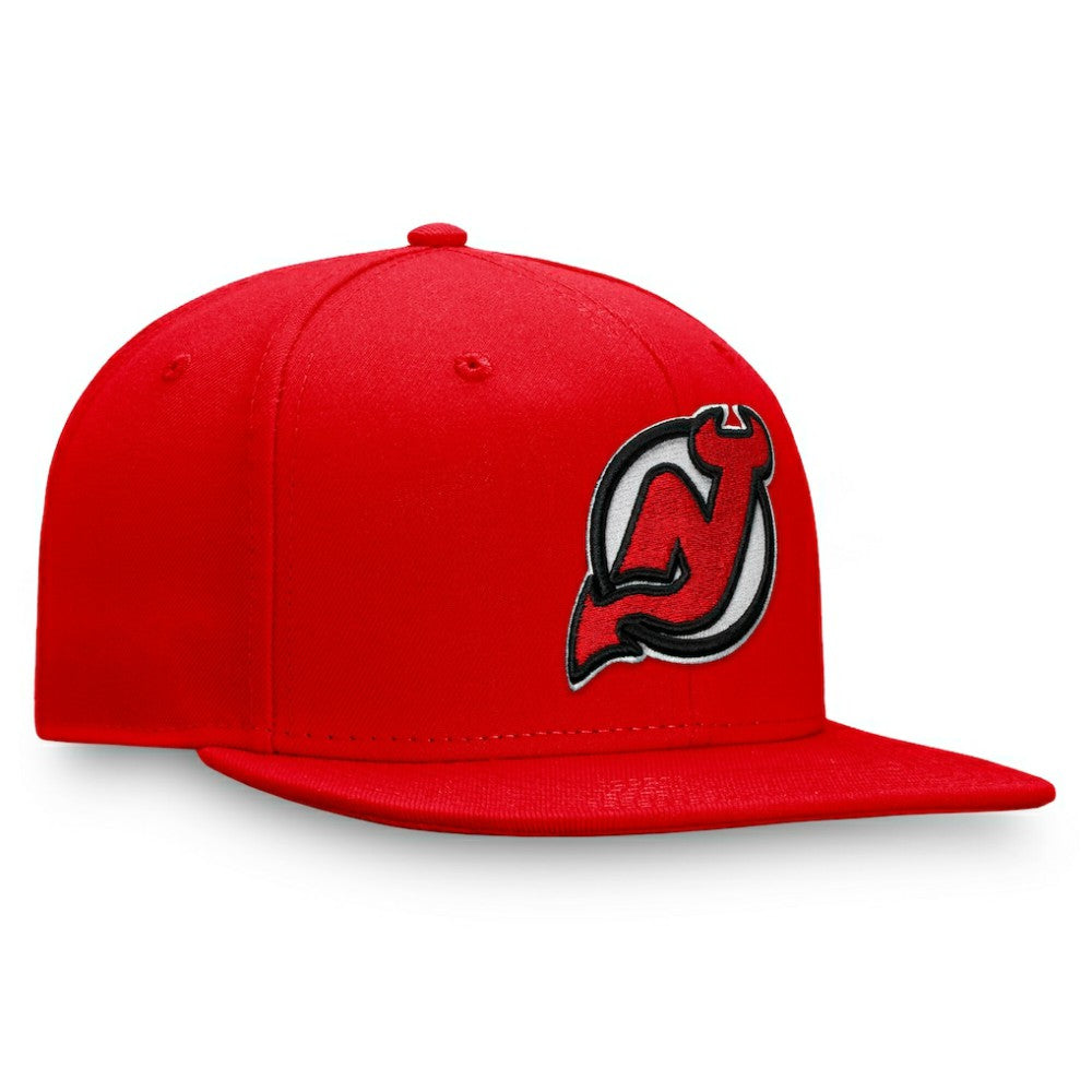 New Jersey Devils Fanatics Primary Logo Snapback Hat Red