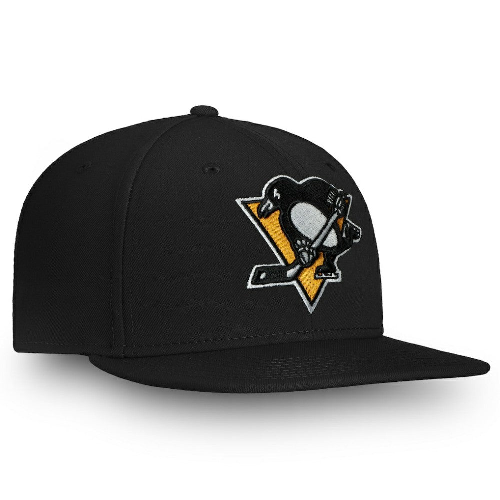 Pittsburgh Penguins Fanatics Primary Logo Snapback Hat Black