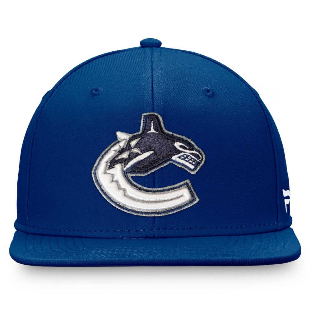 Vancouver Canucks Fanatics Primary Logo Snapback Hat Blue