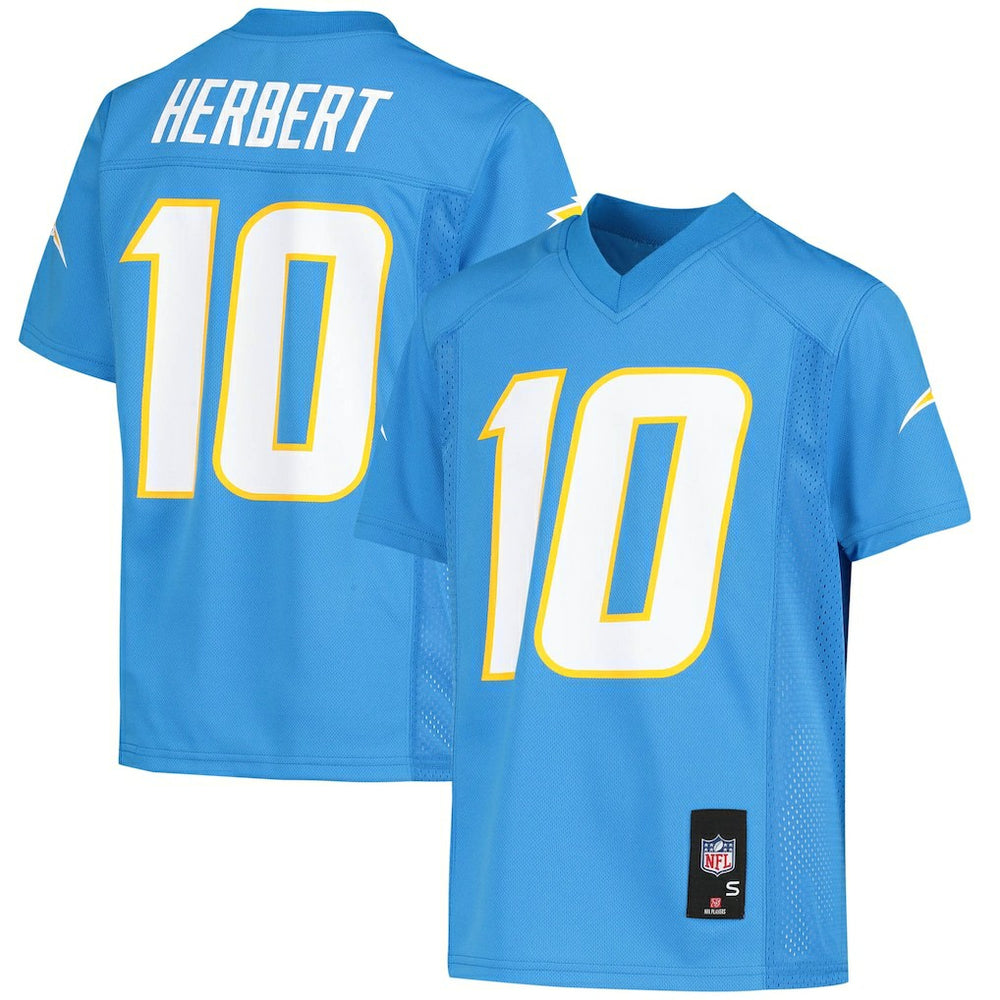 Justin Herbert Los Angeles Chargers Youth Replica Player Jersey - Powder Blue discount