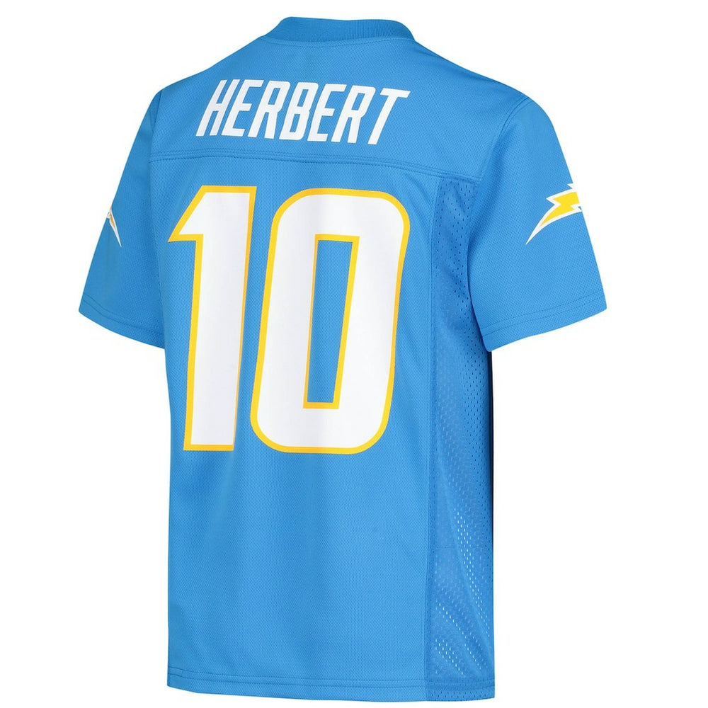 Justin Herbert Los Angeles Chargers Youth Replica Player Jersey - Powder Blue discount